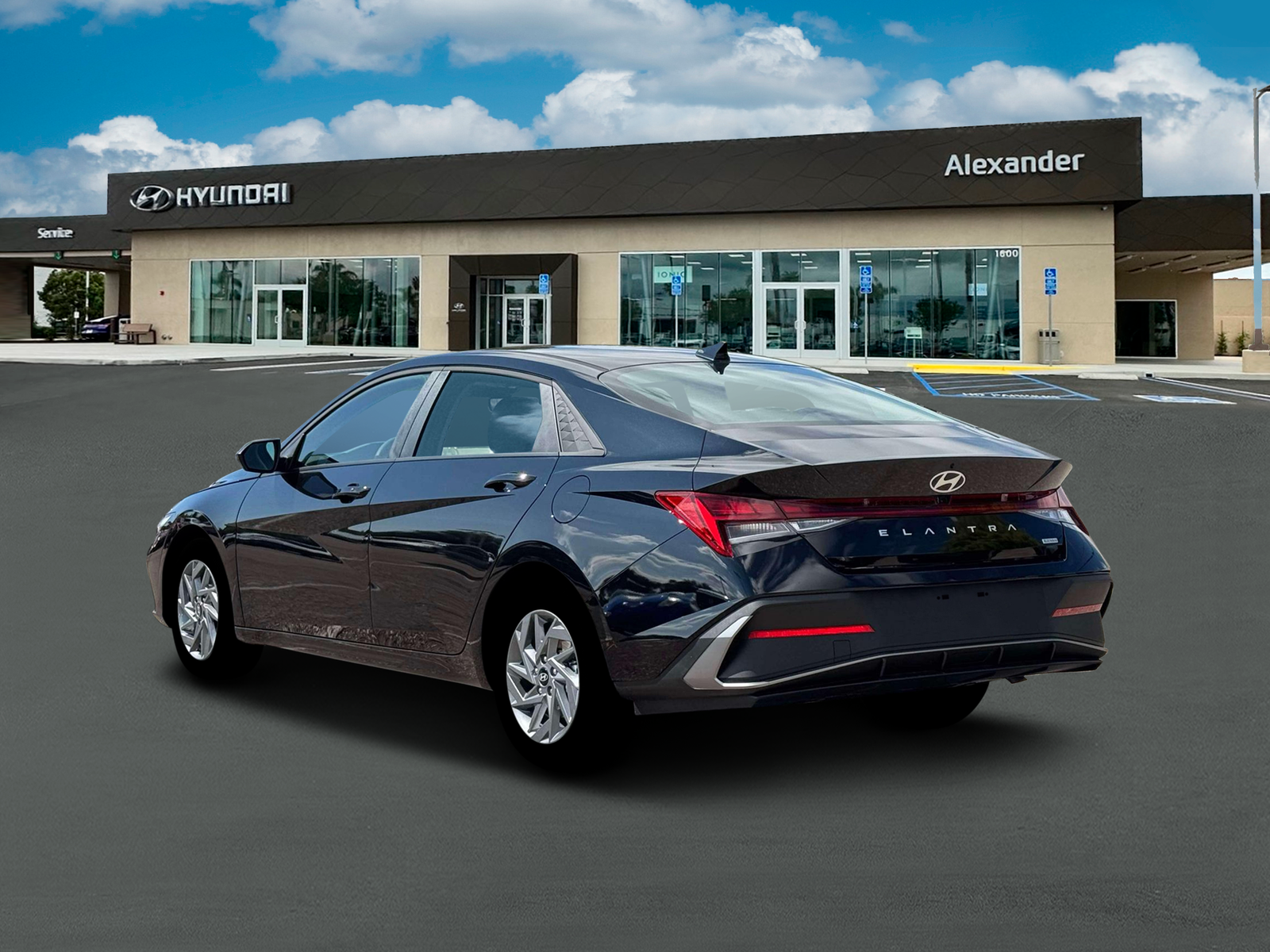 2026 Hyundai Elantra Hybrid Blue thumbnail 3